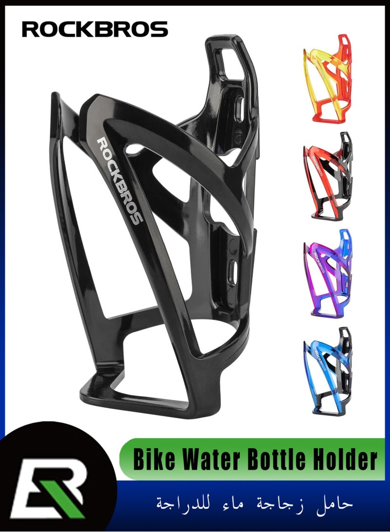 روكبروز حامل زجاجة مياه الدراجات المتين الضوء الفائق مع أداة البراغي، حامل حامل الأكواب العالمي للطريق MTB (أسود) - Image 1